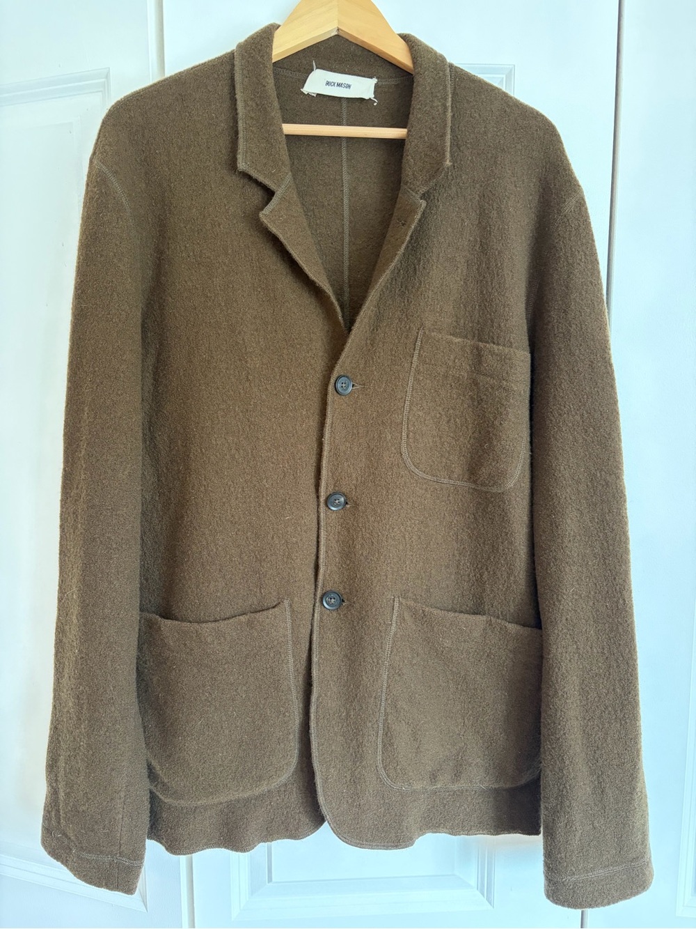 Buck Mason Brown 100% Wool Chore Coat Men’s Large